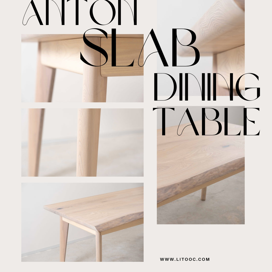 ANTON SLAB 進口原木餐桌